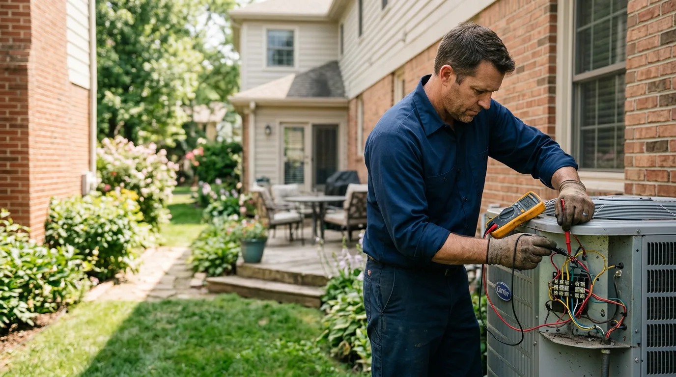 HVAC technician working near Mount Solon, VA